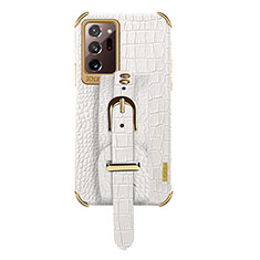 Handyhülle Hülle Luxus Leder Schutzhülle XD5 für Samsung Galaxy Note 20 Ultra 5G Weiß