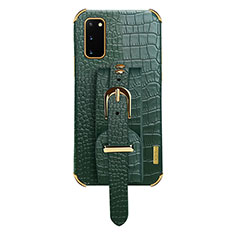 Handyhülle Hülle Luxus Leder Schutzhülle XD5 für Samsung Galaxy S20 5G Grün