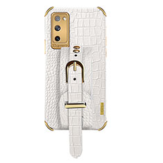 Handyhülle Hülle Luxus Leder Schutzhülle XD5 für Samsung Galaxy S20 FE 5G Weiß