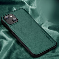Handyhülle Hülle Luxus Leder Schutzhülle XV1 für Apple iPhone 13 Grün