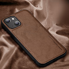 Handyhülle Hülle Luxus Leder Schutzhülle XV1 für Apple iPhone 14 Braun