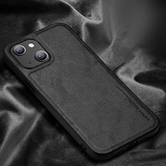 Handyhülle Hülle Luxus Leder Schutzhülle XV1 für Apple iPhone 14 Schwarz