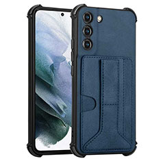 Handyhülle Hülle Luxus Leder Schutzhülle Y01B für Samsung Galaxy S21 FE 5G Blau