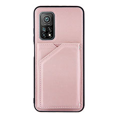 Handyhülle Hülle Luxus Leder Schutzhülle Y01B für Xiaomi Mi 10T Pro 5G Rosegold