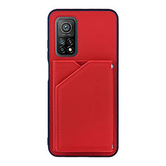 Handyhülle Hülle Luxus Leder Schutzhülle Y01B für Xiaomi Mi 10T Pro 5G Rot