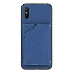 Handyhülle Hülle Luxus Leder Schutzhülle Y01B für Xiaomi Redmi 9AT Blau