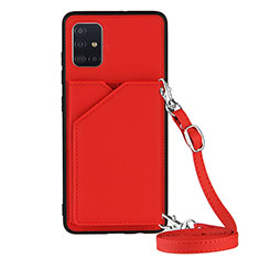 Handyhülle Hülle Luxus Leder Schutzhülle Y02B für Samsung Galaxy A51 5G Rot