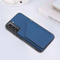 Handyhülle Hülle Luxus Leder Schutzhülle Y02B für Samsung Galaxy S22 5G Blau
