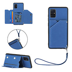 Handyhülle Hülle Luxus Leder Schutzhülle Y03B für Samsung Galaxy A51 4G Blau