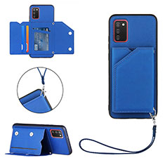 Handyhülle Hülle Luxus Leder Schutzhülle Y03B für Samsung Galaxy M02s Blau