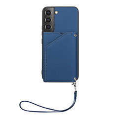 Handyhülle Hülle Luxus Leder Schutzhülle Y03B für Samsung Galaxy S21 FE 5G Blau