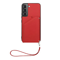 Handyhülle Hülle Luxus Leder Schutzhülle Y03B für Samsung Galaxy S21 FE 5G Rot