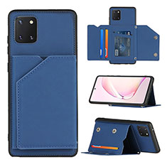 Handyhülle Hülle Luxus Leder Schutzhülle Y04B für Samsung Galaxy Note 10 Lite Blau