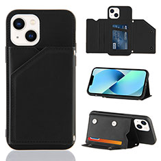 Handyhülle Hülle Luxus Leder Schutzhülle Y05B für Apple iPhone 14 Schwarz