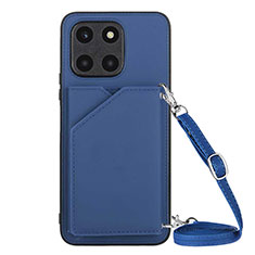 Handyhülle Hülle Luxus Leder Schutzhülle YB3 für Huawei Honor X6a Blau
