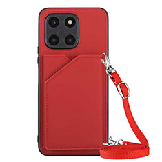 Handyhülle Hülle Luxus Leder Schutzhülle YB3 für Huawei Honor X6a Rot