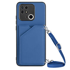 Handyhülle Hülle Luxus Leder Schutzhülle YB3 für Xiaomi Redmi 10C 4G Blau