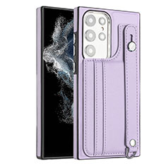 Handyhülle Hülle Luxus Leder Schutzhülle YB4 für Samsung Galaxy S23 Ultra 5G Violett
