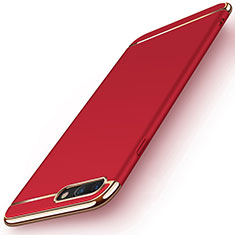 Handyhülle Hülle Luxus Metall Rahmen und Kunststoff F06 für Apple iPhone 7 Plus Rot