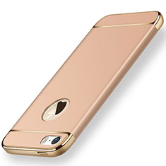 Handyhülle Hülle Luxus Metall Rahmen und Kunststoff für Apple iPhone 5S Gold