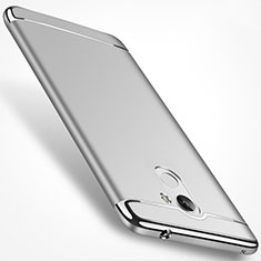 Handyhülle Hülle Luxus Metall Rahmen und Kunststoff für Huawei Honor 6A Silber