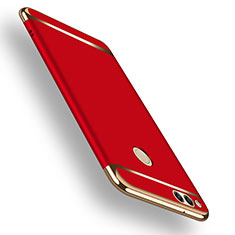 Handyhülle Hülle Luxus Metall Rahmen und Kunststoff für Huawei Honor 7X Rot