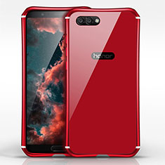Handyhülle Hülle Luxus Metall Rahmen und Kunststoff für Huawei Honor V10 Rot