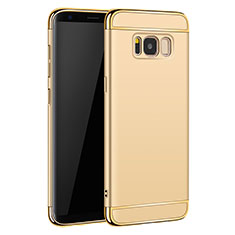 Handyhülle Hülle Luxus Metall Rahmen und Kunststoff für Samsung Galaxy S8 Gold