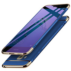 Handyhülle Hülle Luxus Metall Rahmen und Kunststoff M02 für Huawei G9 Plus Blau