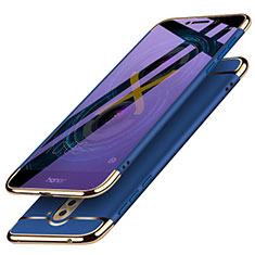 Handyhülle Hülle Luxus Metall Rahmen und Kunststoff M03 für Huawei GR5 (2017) Blau