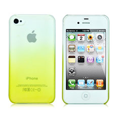 Handyhülle Hülle Schutzhülle Durchsichtig Farbverlauf für Apple iPhone 4 Gelb