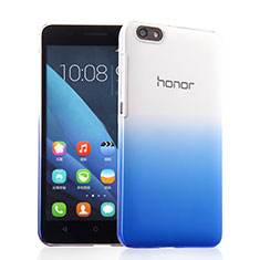 Handyhülle Hülle Schutzhülle Durchsichtig Farbverlauf für Huawei Honor 4X Blau