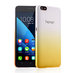 Handyhülle Hülle Schutzhülle Durchsichtig Farbverlauf für Huawei Honor 4X Gelb