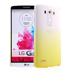 Handyhülle Hülle Schutzhülle Durchsichtig Farbverlauf für LG G3 Gelb