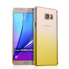 Handyhülle Hülle Schutzhülle Durchsichtig Farbverlauf für Samsung Galaxy Note 5 N9200 N920 N920F Gelb