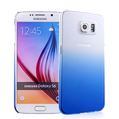 Handyhülle Hülle Schutzhülle Durchsichtig Farbverlauf für Samsung Galaxy S6 Duos SM-G920F G9200 Blau