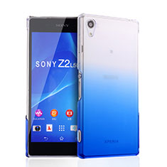Handyhülle Hülle Schutzhülle Durchsichtig Farbverlauf für Sony Xperia Z2 Blau