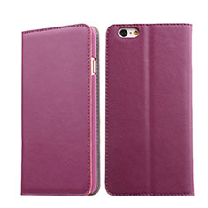 Handyhülle Hülle Stand Tasche Leder für Apple iPhone 6 Violett