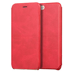 Handyhülle Hülle Stand Tasche Leder für Apple iPhone 8 Rot