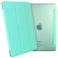 Handyhülle Hülle Stand Tasche Leder für Apple New iPad 9.7 (2018) Grün