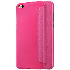 Handyhülle Hülle Stand Tasche Leder für Xiaomi Mi 5C Pink