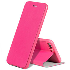 Handyhülle Hülle Stand Tasche Leder L02 für Apple iPhone 8 Plus Pink