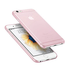 Handyhülle Hülle Ultra Dünn Schutzhülle Durchsichtig Transparent Matt für Apple iPhone 6 Plus Rosa