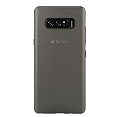 Handyhülle Hülle Ultra Dünn Schutzhülle Durchsichtig Transparent Matt für Samsung Galaxy Note 8 Duos N950F Grau