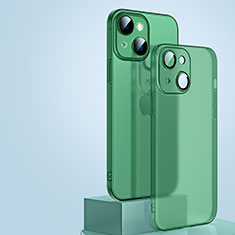 Handyhülle Hülle Ultra Dünn Schutzhülle Hartschalen Tasche Durchsichtig Transparent Matt QC1 für Apple iPhone 12 Grün