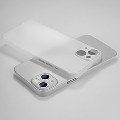 Handyhülle Hülle Ultra Dünn Schutzhülle Hartschalen Tasche Durchsichtig Transparent Matt U02 für Apple iPhone 13 Mini Weiß