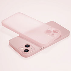 Handyhülle Hülle Ultra Dünn Schutzhülle Hartschalen Tasche Durchsichtig Transparent Matt U02 für Apple iPhone 14 Plus Rosa
