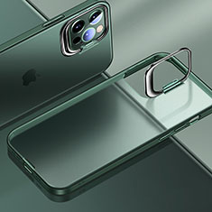 Handyhülle Hülle Ultra Dünn Schutzhülle Hartschalen Tasche Durchsichtig Transparent Matt U08 für Apple iPhone 13 Pro Grün
