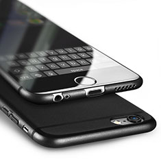 Handyhülle Hülle Ultra Dünn Schutzhülle Matt U02 für Apple iPhone 6S Plus Schwarz