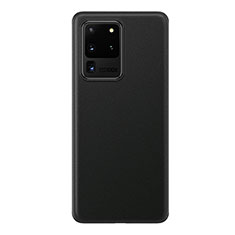 Handyhülle Hülle Ultra Dünn Schutzhülle Tasche Durchsichtig Transparent Matt H01 für Samsung Galaxy S20 Ultra 5G Schwarz